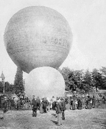 Balão "Brasil" no chão