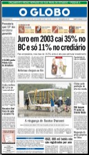 Capa Jornal O Globo